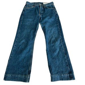 Rag and Bone Maya High Rise Crop Flare Size 27 Women's Denim Wash Jeans EUC